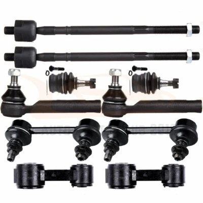 10pcs Front & Rear  Sway Bars Tie Rods Ball Joints For 2000-2004 Subaru Legacy Foto 1 de 4