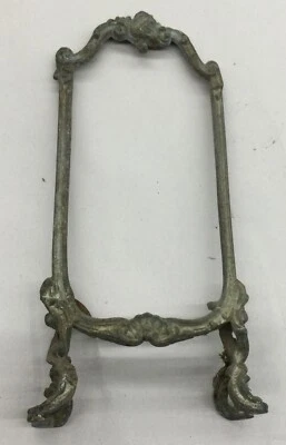 Marco de fotos con soporte de caballete victoriano vintage, 12” de alto X 5,5” de ancho, sin vidrio Foto 1 de 4