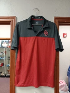 Preowned Rivlary Threads Oklahoma Sooners Polo Shirt Size Mens Medium 111 - Picture 1 of 5