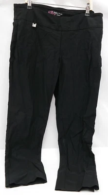 Peck and Peck Petite Black Pants Pull On Size 12P     TF - Image 1 of 4