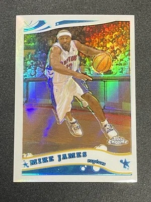 /999 2005-06 TOPPS CHROME REFRACTOR Mike James Toronto Raptors Parallel Nice! - Image 1 of 2