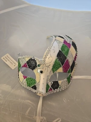 Jester New Masquerade Mask Venetian Costume Ball Prom Halloween Costume Cosplay - Image 1 of 4