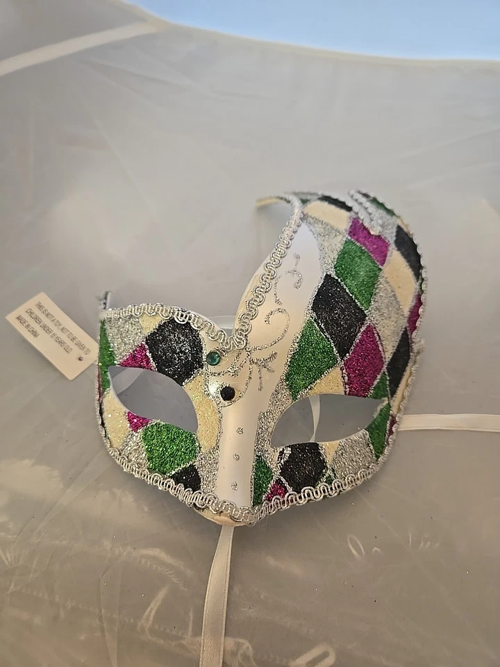 Jester New Masquerade Mask Venetian Costume Ball Prom Halloween Costume Cosplay - Image 1 of 4