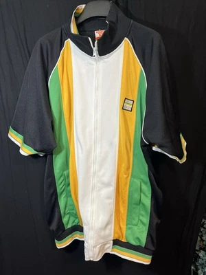 Brooklyn Xpress Green/White/Black Vintage  Logo Full Zip Track Jacket Men's XL - Image 1 of 4