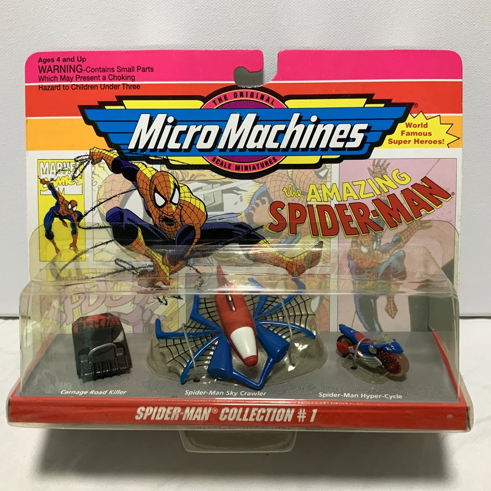 Vintage Micro Machines Spider-Man Collection #1 The Amazing Spiderman 1993 Rare - Image 1 of 4