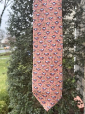 "Corbata cangrejo herradura patrón 59"" naranja VINEYARD VINES para hombre" Foto 1 de 4