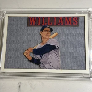 Ted Williams Jersey Pro Fusion /50 1980 HOF Red Sox Coaches Uniform Patch Swatch - Picture 1 of 5