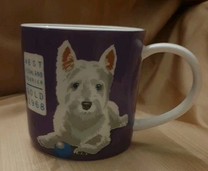 Ulster Weavers Mug Westie West Highland Terrier Dog, Gold 1968, Bone China - Picture 1 of 7
