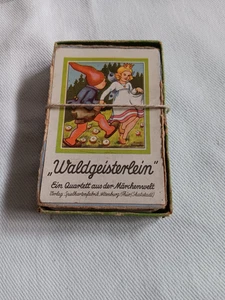 Waldgeisterlein Spielkartenfabrik Altenburg altes Quartett aus der Märchenwelt - Bild 1 von 13