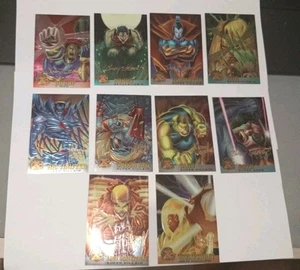 1995 Fleer Ultra X-Men Chromium GOLD SIGNATURE - 10 Card Lot - Picture 1 of 5