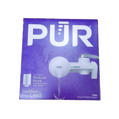 NEW PUR Faucet Filtration System White Sink Tap Water Filter NIP - Image 1 of 4