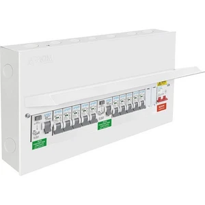 Axiom 12 Way High Integrity Type A Dual RCD Consumer Unit + 10 MCBs 12 Way - Picture 1 of 1