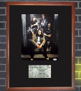 SOUNDGARDEN FRAMED 13"x17" Signed Photo & Concert Ticket DISPLAY REPRO . Cornell - Picture 1 of 1