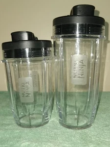 Ninja Professional Blender BL450 Blade 2 Cups & 2 Lids. No Base Included. - Picture 1 of 5