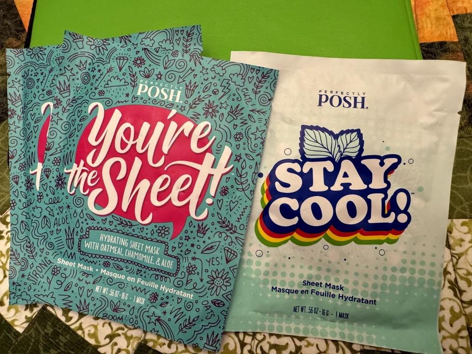 Perfectly Posh You’re The Sheet! & STAY COOL Hydrating Sheet Mask Set (3 sheets) - Image 1 of 1