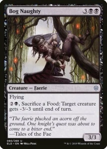 4 Bog Naughty 4x x4 - NM - Throne of Eldraine - SPARROW MAGIC - Bild 1 von 1