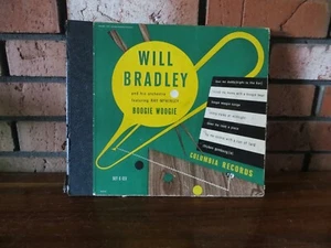 1947 Columbia Records 10" Set C-123 Will Bradley Boogie Woogie 4 LP Shellac 78 - Picture 1 of 8