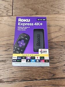 Roku Express 4K+ Streaming Stick Voice Remote HDMI 3941RW2