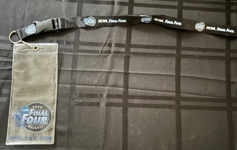 2009 DETROIT FINAL FOUR 4 TICKET HOLDER LANYARD  UNC MSU UCONN VILLANOVA Cover