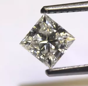 GIA certified loose .74ct IF H princess cut diamond vintage PERFECT Natural - Picture 1 of 8