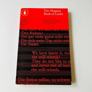 The Penguin Book of Lieder Edited & Translated by SS Prawer 1964 Vintage - Picture 1 of 14