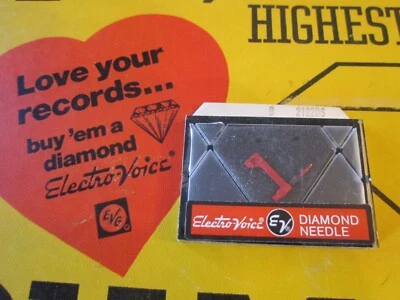 New Electro-Voice Phonograph Diamond Needle B 2122DS Highest Quality Switzerland - Image 1 of 4