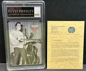 Elvis Presley Authentic Hair Memorabilia Sealed With Trading Card #447 Certified - Bild 1 von 4