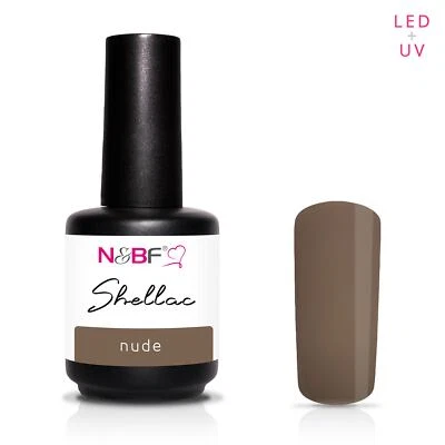 N&BF Shellac LED + UV Gel Nagellack kratzfest & splitterfest | Nude - Bild 1 von 4