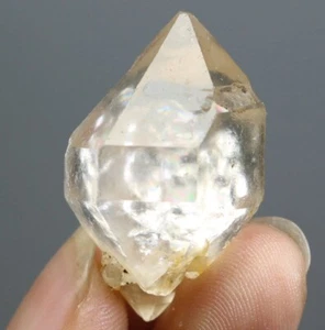 Herkimer Diamante Naturale Quarzo Cristallo Pietra Punta Guarigione Minerale Esemplare - Foto 1 di 12