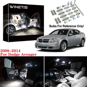 Kit de paquete de 13 bombillas LED interiores blancas para Dodge Avenger 2008-2014 - Imagen 1 de 12