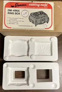 Vintage Duncan Molds Ceramic Slip Mold DM-496A Ring Box - Picture 1 of 8