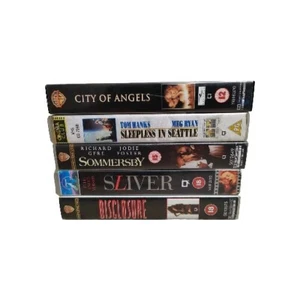 VHS Bundle City of Angels Sleepless In Seattle Sommersby Sliver Disclosure Video - Picture 1 of 16