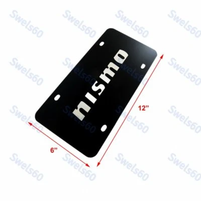 Marco de matrícula delantero de acero inoxidable con logotipo de Nissan NISMO AUTÉNTICO Foto 1 de 3