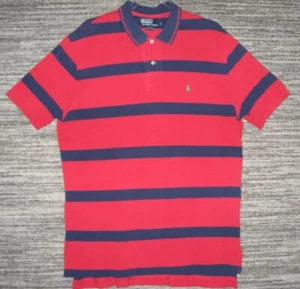 Polo by Ralph Lauren Rugby Shirt Two Tone Blue Red Stripe Men’s Size XL - Picture 1 of 17