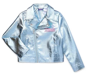 Disney Lilo & Stitch Rock and Roll Girl's XS Faux Leather Jacket New with Tags* - Picture 1 of 3