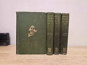 1892-95 Vintage Book Set: British Fungus Flora Vol. 1-4 By George Massee - Picture 1 of 9