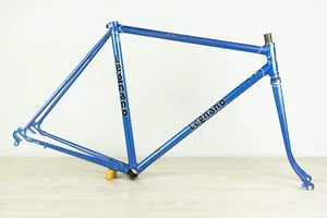 JUEGO DE CUADRO DE ACERO LEGNANO VINTAGE 51 54 BICICLETA DE CIUDAD DEPORTIVA ANTIGUA AÑOS 70 HALCÓN AZUL - Imagen 1 de 13