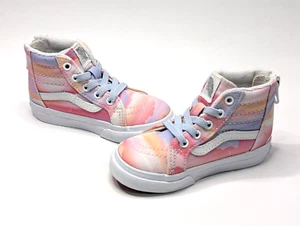 Vans SK8 Festival Dream Multicolor Toddler Girl's Hi Zip Sneakers - Size 6 NWOB - Picture 1 of 8