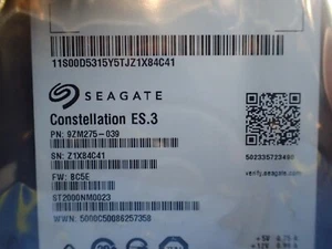 Seagate ST2000NM0023 2TB 7200RPM 3.5" SAS 6Gbs HDD NEW will not work as SATA - Picture 1 of 2