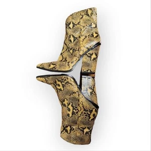 Steve Madden Yellow Snake Ankle Boots - Picture 1 of 5