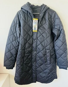 NWT Weatherproof Women's Soft Quilted Puffer Jacket /Coat Black Size Small - Picture 1 of 8