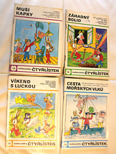4 Zeitschrift „Čtyřlístek“ Comic Hefte aus TSCHECHIEN „Vierblättriges Kleeblatt“