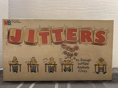 Jitters Word Game by Milton Bradley 1986 Complete Vintage Board Game - Image 1 of 3