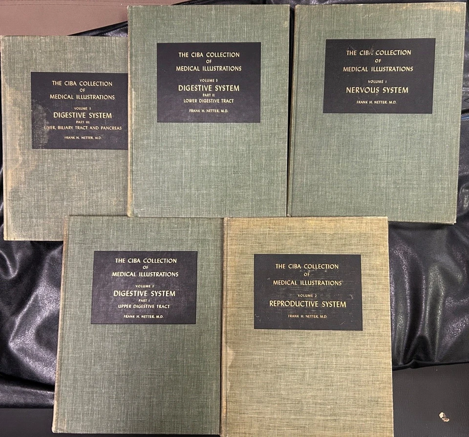 The Ciba Collection of Medical Illustrations Lot of 5 Book Volumes - Image 1 of 1