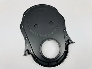 Cubierta de cadena de distribución de aluminio negro Big Block Chevy 396 427 454 Hot Street Rod BBC - Imagen 1 de 5