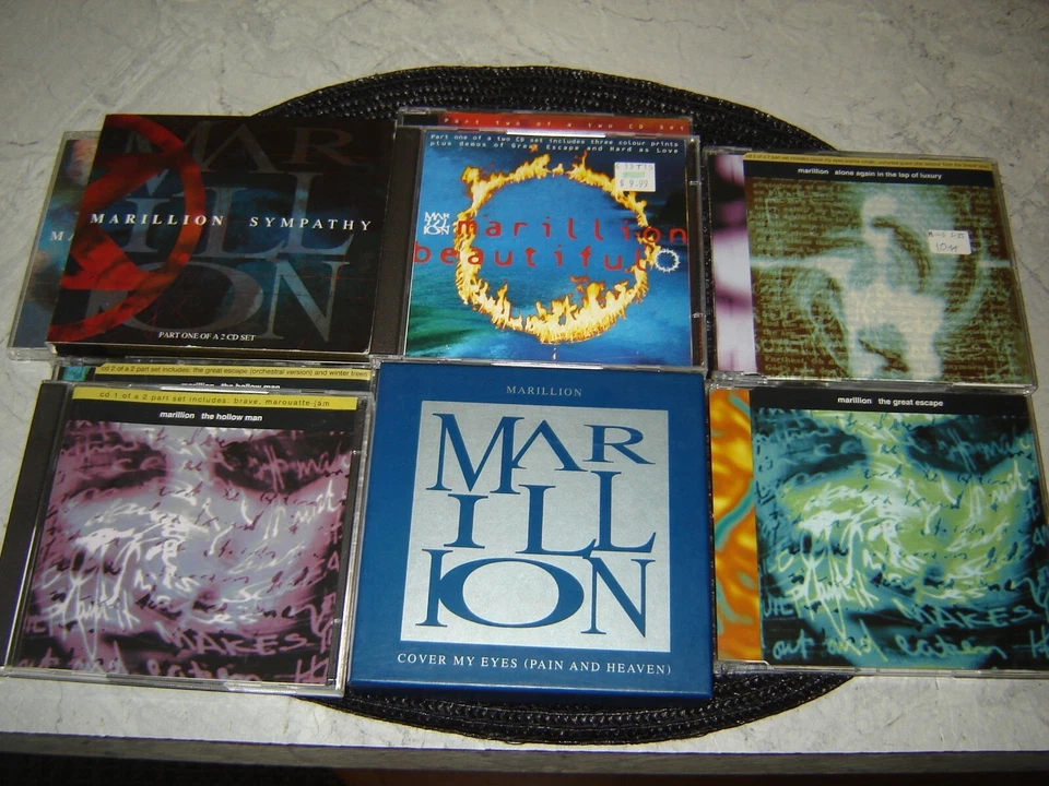 MARILLION Lot of 9 MAXI CD SINGLES 1991 - 1995 Progressive  See desc. for list!! Foto 1 de 4