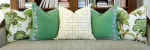 "Juego de fundas de almohada de lino Schumacher apio Kemble Hot House flores 2 25" - Imagen 1 de 10