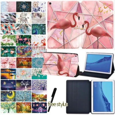 Druck Leder Etui Ständer Abdeckung für Samsung Galaxy Tab A 8.0 (2019) T290 T295 - Bild 1 von 4