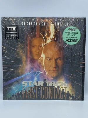 **WIDESCREEN EDITION STAR TREK FIRST CONTACT THX LASERDISC w/POSTER 1997 NTSC** - Image 1 of 2