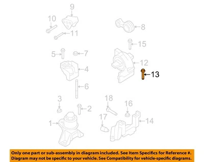 Perno de montaje de transmisión de motor de transmisión Ford OEM W711724S439 Foto 1 de 2